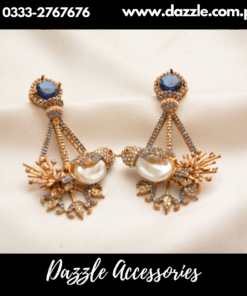 Blue Egyptian Mother Pearl Earrings