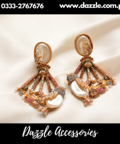 Blue Pearl Turkish Earrings