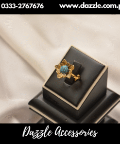 Feroza Antique Gold Plated Adjustable Ladies Ring