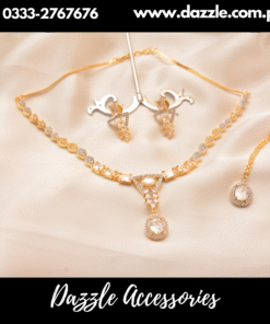 Gold Plated Necklace Set with Bindiya