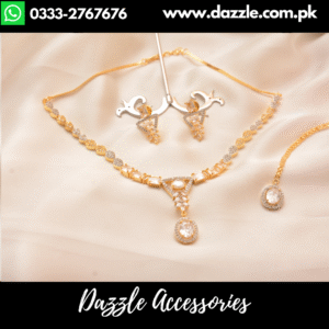 Gold Plated Necklace Set with Bindiya