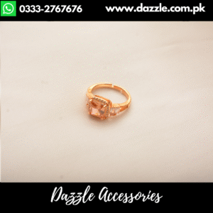 Gold Polish Delicate Girls Ring