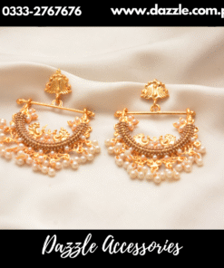 Golden Pearl Unique Baali Earrings