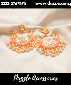 Orange Unique Baali Earrings