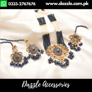 Noor-e-jahan Sapphire Maala Set