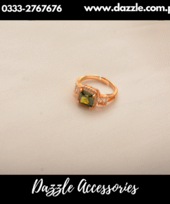 One Stone Gold Plated Girls Rin