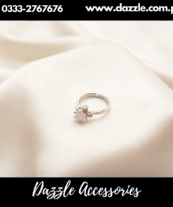 Pink Diamond Style Girls Ring