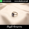 Purple sqaure gem ring