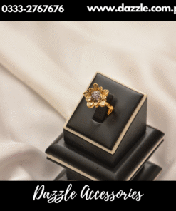 Ruby Antique Gold Plated Adjustable Ladies Ring