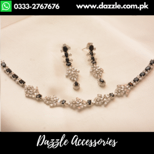 Simple Silver Black Choker