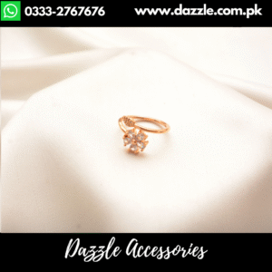 Twisted floral ring