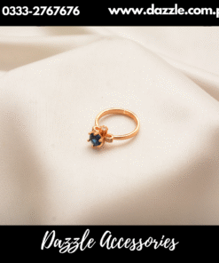 single stone blue ring