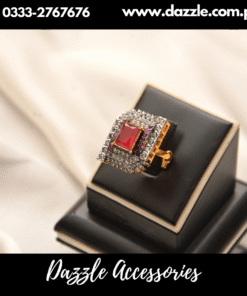 vintage Gold plated Red ring