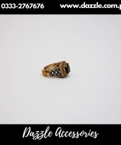 Adjustable Big Zirconia Black Statement Ring