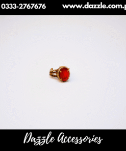 Adjustable Gold Plated Maroon Zirconia Statement Ring