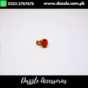 Adjustable Gold Plated Maroon Zirconia Statement Ring