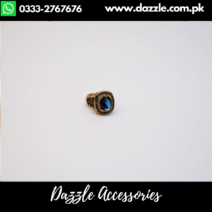 Adjustable Zirconia Sapphire Blue Stone Ring
