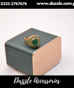 Adjustable Zirconia Statement Emerald Ring