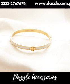 Sleek Stainless Steel Branded Bracelet