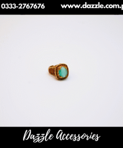 Women’s Adjustable Zirconia Cocktail Mint Ring