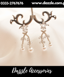 Pearl Drop Crystal Earrings