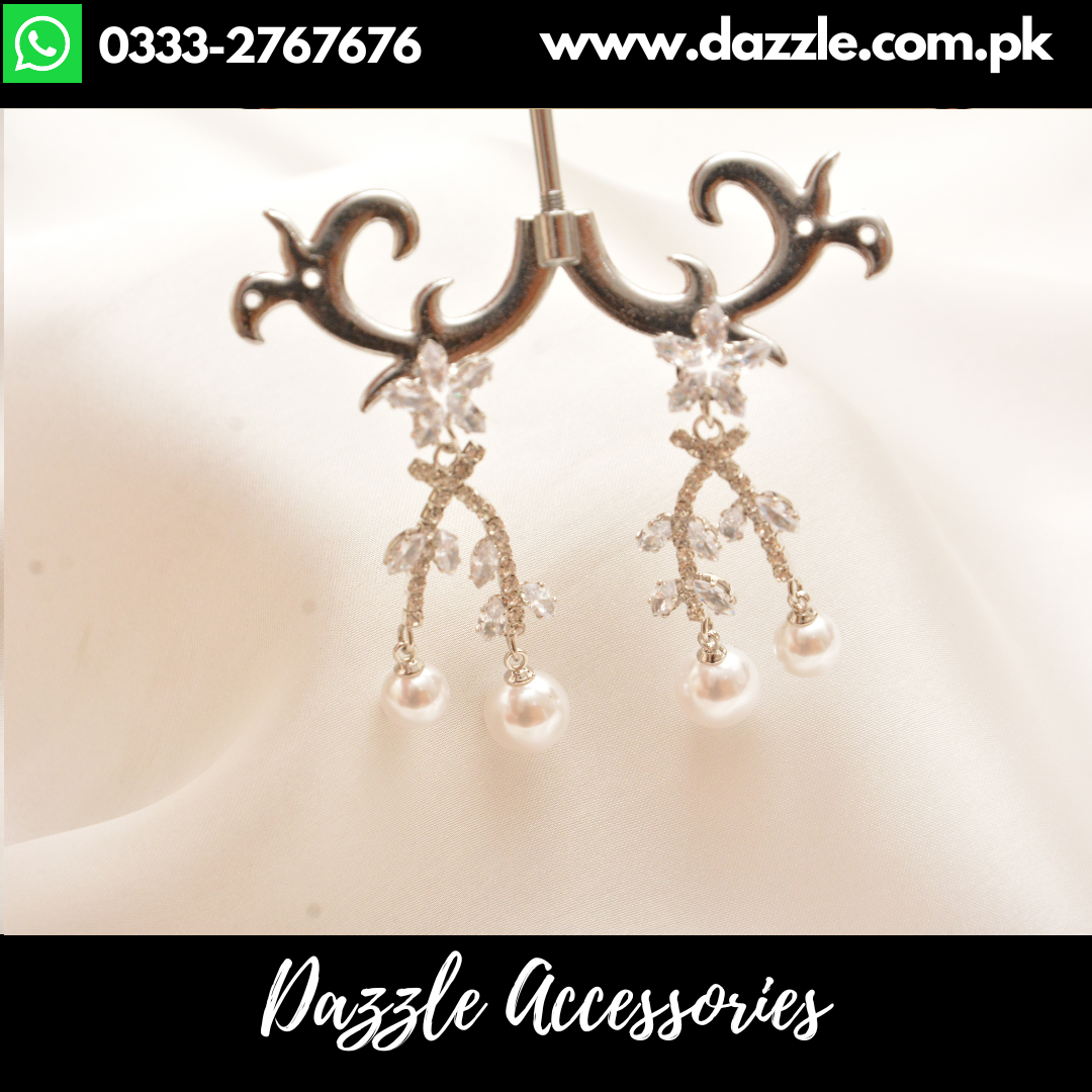 pearl drop crystal earrings (2)
