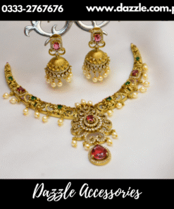 Indian Classy Ruby Golden Set