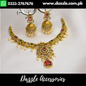 Indian Classy Ruby Golden Set