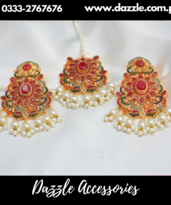 Indian Noratan Ruby Multi Tikka Set
