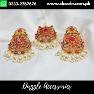 Indian Noratan Ruby Multi Tikka Set