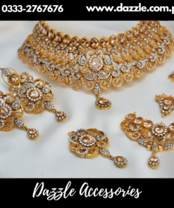 Mahraani Gold Plated Zirconia Set