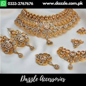 Mahraani Gold Plated Zirconia Set