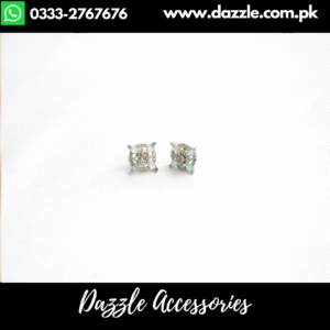Mint Silver Stud Earrings