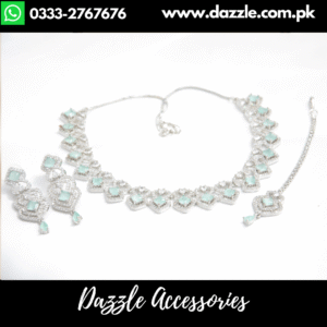 Mint Silver light Bridal Set