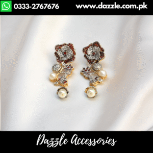 Radiant Maroon Earrings