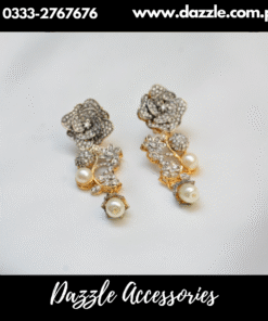 Radiant Floral Zirconia Earrimgs