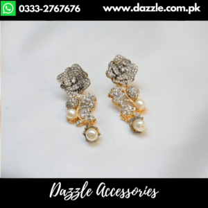 Radiant Floral Zirconia Earrimgs