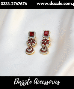 Radiant Maroon Earrings