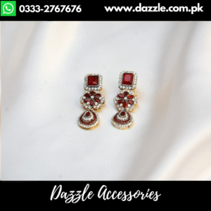 Radiant Maroon Earrings