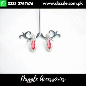 Red Classic Stud Earrings