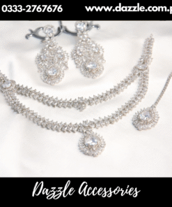 Silver Double Layer Small Bridal Set