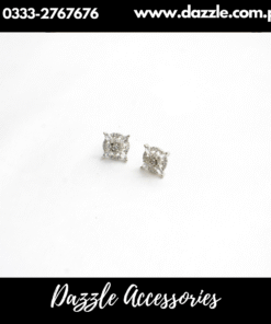 Silver Zirconia Stud Earrings