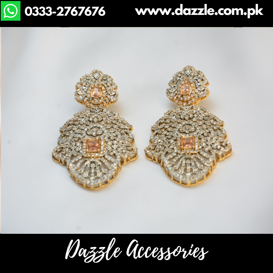 Splendid Champagne Zirconia Earrings