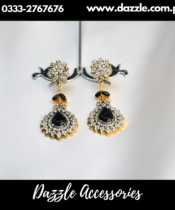 Stunning Black Zirconia Earrings