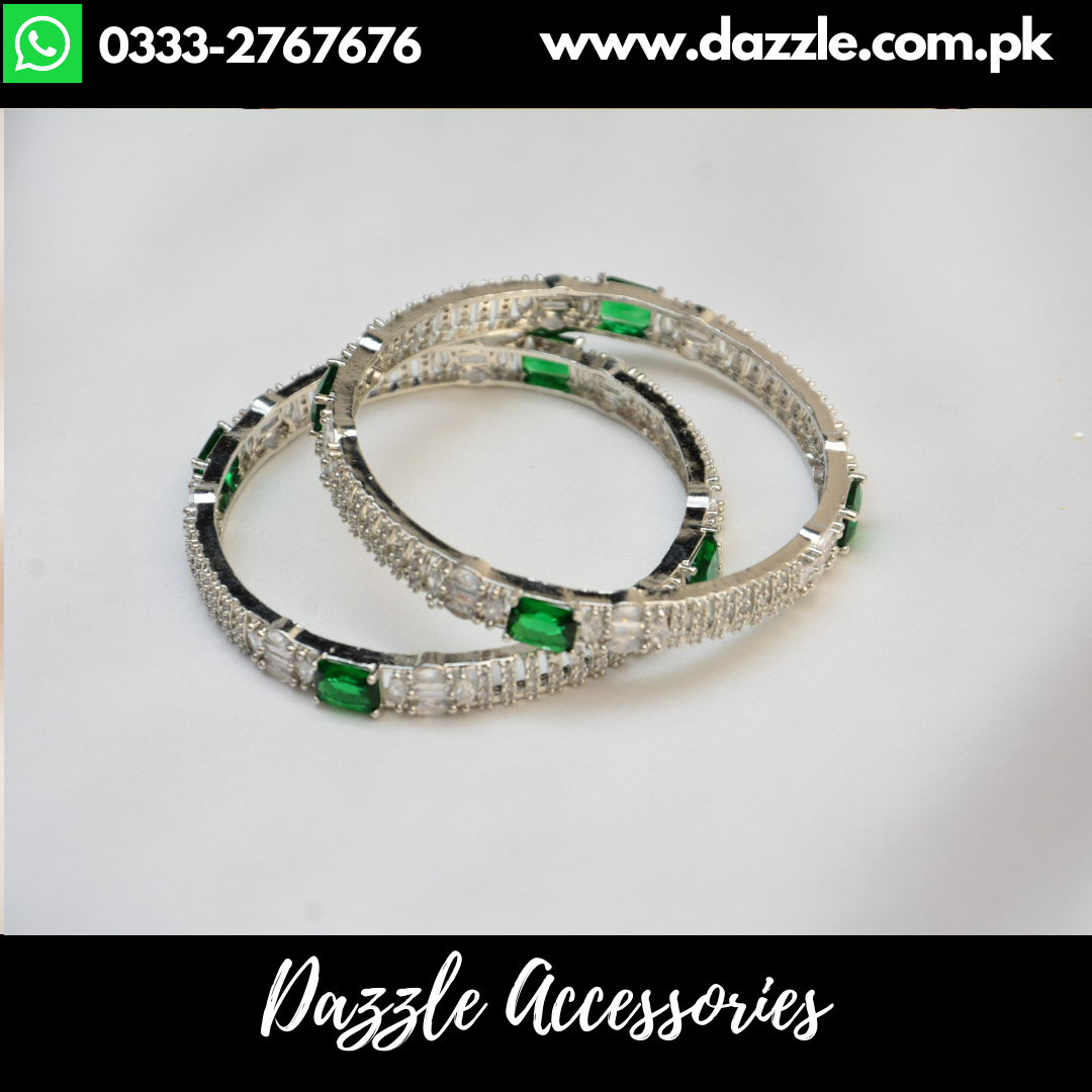 Stunning Emerald Bangles
