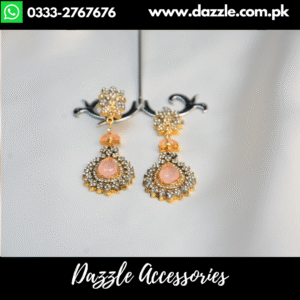 Stunning Pink Zirconia Earrings