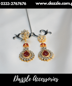 Stunning Ruby Zirconia Earrings