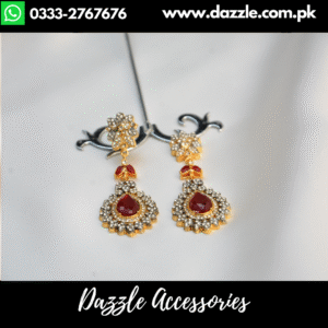 Stunning Ruby Zirconia Earrings