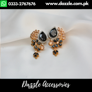 Trendy Black Earrings