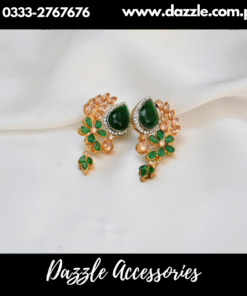 Trendy Green Earrings